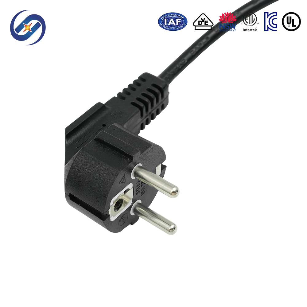 Dreikernige Stecker nach europäischem Standard