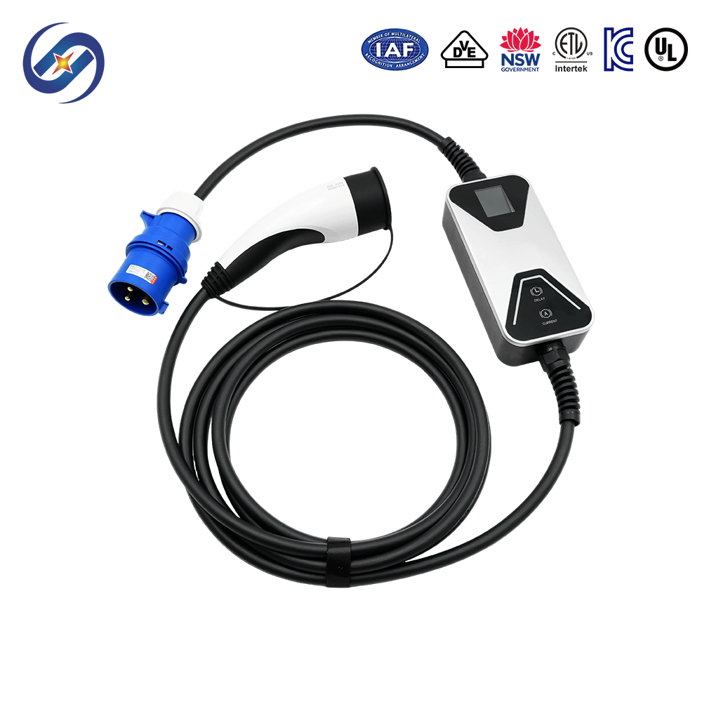 Europäischer Standard 32A CEE Industriestecker Typ 2 EV-Ladegerät